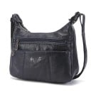 Dams crossbody-väska med dragkedja och två framfickor med dragkedja Axellrem i PU-läder och polyester Mått 27 x 17 cm 3