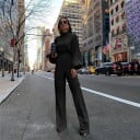 Jumpsuit för kvinnor med puffade ärmar A2159 2