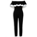 Jumpsuit för kvinnor med volanger A2899 1