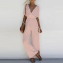 Jumpsuit med V-ringad dam 3