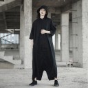 Oversized jumpsuit för kvinnor, svart 2