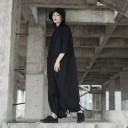 Oversized jumpsuit för kvinnor, svart 3