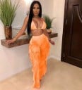 Dámský plážový crop top a kalhoty A2843 4