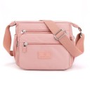 Dam crossbody-väska med fickor med dragkedja Bred justerbar rem Nylon och polyester 24 x 20 x 14 cm För varje dag 3