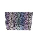 Damernas crossbody-väska med geometriskt mönster av trianglar Metallkedjehandtag Stängning med dragkedja PU-läder och polyester 28 x 17,5 x 7 cm 5