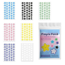 280 stk Syvfarvede stjerneplastre til bumser Usynlige hydrocolloid Hypoallergeniske Vandafvisende 6–10 t 1