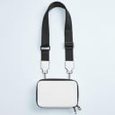 Dams crossbody väska över axeln Kompakt rektangulär form Dragkedjestängning Bred justerbar axelrem PU-läder 17,5 x 11,5 x 4,5 cm 1