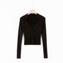 Dámský pletený crop top G249 3