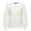 Jersey de punto para mujer con pompones G354 1