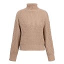 Suéter de cuello alto de punto para mujer 2