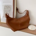 Damsk crossbody-väska över axeln i halvmåneform Stängning med dragkedja PU-läder och polyester 29 x 14 x 27 cm För mobil och småsaker 3