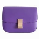 Damernas crossbody-väska med lock och rektangulär metallspänne Fyrkantig minimalistisk form Smal rem Äkta läder och PU-läder 9