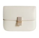Damernas crossbody-väska med lock och rektangulär metallspänne Fyrkantig minimalistisk form Smal rem Äkta läder och PU-läder 16