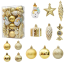 29 piezas Adornos Navideños Colgantes para Interior Formas Variadas Bola Muñeco de Nieve Piña Decoración para el Árbol y Decoración 4