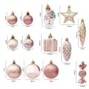 29 piezas Adornos Navideños Colgantes para Interior Formas Variadas Bola Muñeco de Nieve Piña Decoración para el Árbol y Decoración 8