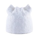 Damhuva med kattöron för vår och höst Plastisk blommönster Mjuk sammetliknande utseende Akryl Huvudomkrets 56 till 58 cm 1