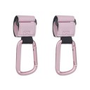 2er Set Kinderwagenhaken mit Karabiner 20 cm Verstellbarer Taschenhalter Einkaufsgurt für Kinderwagengriff 9