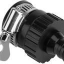 2er Set Universal-Hahnadapter Schnellanschluss für Gartenschlauch Kunststoffverlängerung mit Metallclip Zum Autowaschen und Bewässern 2