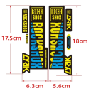 2er Set Wasserdicht Mountainbike Front Stoßdämpfer Aufkleber Federgabel Schutzaufkleber Fahrradzubehör 6
