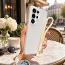 2i1-fodral för Samsung Galaxy S24 med handledsrem Silikonfodral med geléeffekt Mobilskal med snodd 4