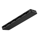 2i1 PWM- och ARGB-hub 10x 5V 3pin och 10x 12V 4pin SATA-strömförsörjning 3/4pin-ingång magnetisk bas 16,4x4,8x1,5 cm 2