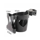 2in1 Getränke- und Telefonhalter für Kinderwagen Universeller Kunststoffhalter 8,5 cm Verstellbare Halterung 360° Drehbarer Becher- und Handyhalter 3