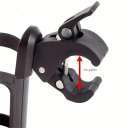 2in1 Getränke- und Telefonhalter für Kinderwagen Universeller Kunststoffhalter 8,5 cm Verstellbare Halterung 360° Drehbarer Becher- und Handyhalter 4