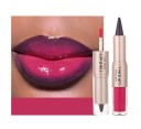 2in1 Matte Lippenstift 3,5 g und plumpender Lipgloss 2,5 g Farb- und klebefreier Glanz Volumeneffekt Zwei Schritte Lippen-Make-up 10