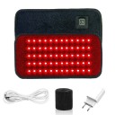 2in1 punainen ja infrapunainen LED-valoterapianauha 17,5x9 cm 105 LEDiä 660nm 850nm säädettävä intensiteetti ajastin USB-virtalähde EU-sovitin 1