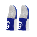 2ks Gamer Finger Rukavice 4,6 x 2,5 cm Pletené návleky na prsty Priedušné Dotykové protišmykové návleky Strieborná vodivá tkanina 2