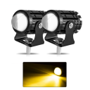 2szt. LED Motocyklowe reflektory 12V IP67 3000lm Wodoodporne światło pomocnicze do skutera ATV Off-road Lampa robocza 2