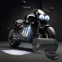 2szt. Projektor motocyklowy LED 20x33mm Angel Wings Wejście 8-30V 3W IP67 Oświetlenie powitalne Dekoracyjne oświetlenie efektowe 1