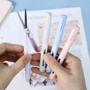 2w1 Ceramiczny nóż tnący z nożyczkami Wielofunkcyjny obcinak do papieru Morandi Color School Paper Knife DIY Craft 14 cm 4