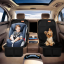 2x Black Car Seat Cover Oxford Fabric Non-Slip Breathable Durable Interior Vehicle Upholstery Protection 4