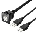 2x gniazdo USB z kablem 5