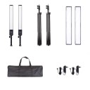 2x LED studielys med stativer 1