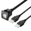 2x mufa USB cu cablu 5