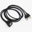 2x USB-Buchse mit Kabel 4