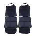 2x zwarte autostoelhoes Oxford stof Antislip ademend duurzaam interieur bescherming bekleding 1
