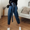 3/4-Jeans für Damen mit Gürtel 5