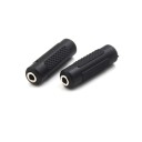 3,5 mm-es női jack csatlakozó a fejhallgató kábelének meghosszabbítására és audio kábelek összekapcsolására Aljzatok mindkét végén Fekete 5
