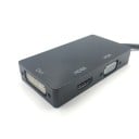 3 az 1-ben Mini DisplayPort HDMI, DVI-I és VGA adapter monitor vagy projektor csatlakoztatásához számítógéphez Akár 1080p felbontás Kábel 18 cm Fekete 8