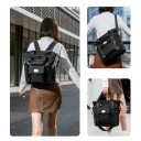 3 az 1-ben női hátizsák és táska crossbody pánttal, 15 l, vízálló oxford, válltáska 14 hüvelykes laptophoz iskolába és munkába 20