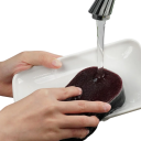 3 buc. bureți 11,8x7,2x3 cm Burete dublu față pentru vase și alimente arse Spumă puternică Îndepărtează petele de ulei și rugina Curățenie în bucătărie 3