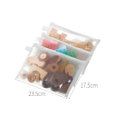 3 buc Nylonuri pungi de plasă cu fermoar 23,5 x 17,5 cm Pungi de depozitare pentru jucării organizator de călătorie pentru rufe baie și gospodărie 3