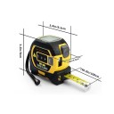 3 em 1 Medidor a laser retrátil 5 m Medidor a laser digital 40 m Medidor de distância infravermelho Régua inteligente Ferramenta de medição precisa 2