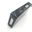 3-i-1 Mini DisplayPort til HDMI DVI-I og VGA adapter til tilslutning af skærm eller projektor til computer Opløsning op til 1080p Kabel 18 cm Sort 6