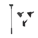 3 in 1 Aquarium Cleaning Tool Set 36 cm Algae Scraper Net Sponge Aquarium Maintenance Accessories for a Clean Aquarium 1