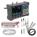 3-in-1 digitale oscilloscoop multimeter signaalgenerator twee-kanaals 120MHz 250MSa/s 3,2" IPS display 2500mAh batterij 2