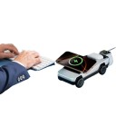 3 in 1 magnetische schnelle drahtlose Ladegerät für Apple Watch, iPhone, Kopfhörer, 15W Typ C, gleichzeitiges Laden für Apple, Samsung und Android 2